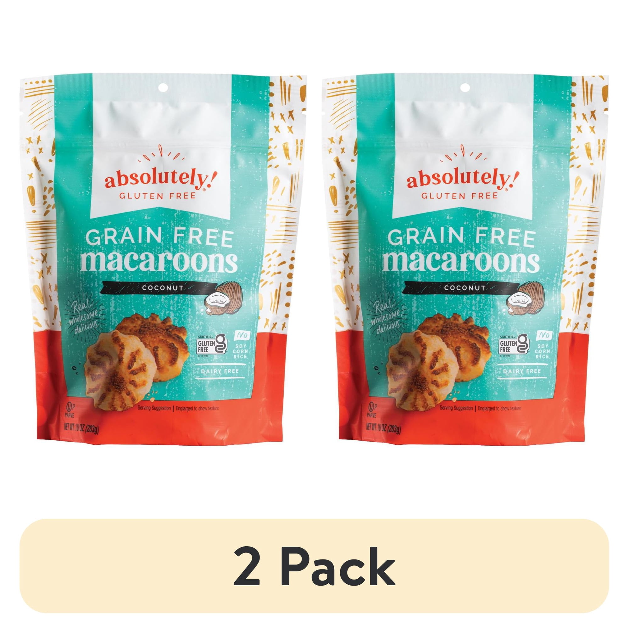 (2 pack) Absolutely Gluten-Free Coconut Macaroon Cookies 10oz
