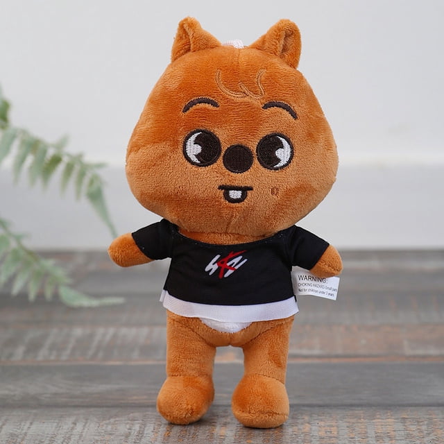 1 Uds. 20cm Stray Kids Skzoo muñeco de peluche juguetes de dibujos animados anime muñeca Felix Chan Hyunjin fans, Han Quokka brillar Electrónica