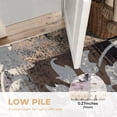thumbnail image 6 of MJIAexp 2'x8' Boho Floral Kitchen Runner Rug Machine Washable Runner Rug Non-Slip Rubberback Hallway Runner Laundry Rug Throw Carpet for Living Room Dining Room Entryway Hallway Kitchen Gray Brown, 6 of 7