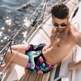 thumbnail image 2 of luoweisi Men's Beach Shorts Quick Dry Swim Trunks with Mesh Lining Alpaca L, 2 of 5