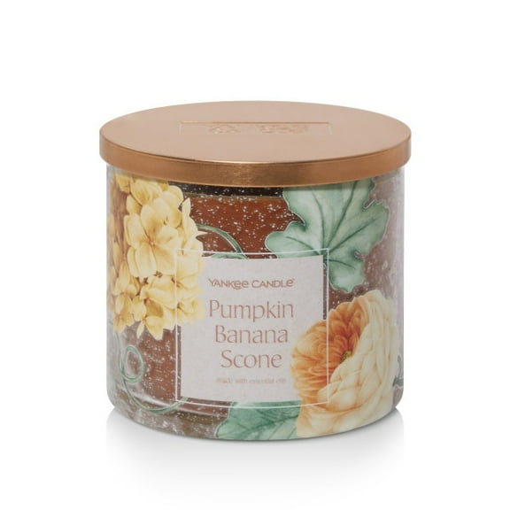 Yankee Candle 3-Wick Decorative Scented Candle, Pumpkin Banana Scone, 14.5 Ounce (Pack of 1)