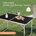 thumbnail image 4 of Alvantor 4 Ft Folding Camping Table Portable Adjustable Height Aluminum Picnic Table for Indoor Outdoor Use, 4 of 13