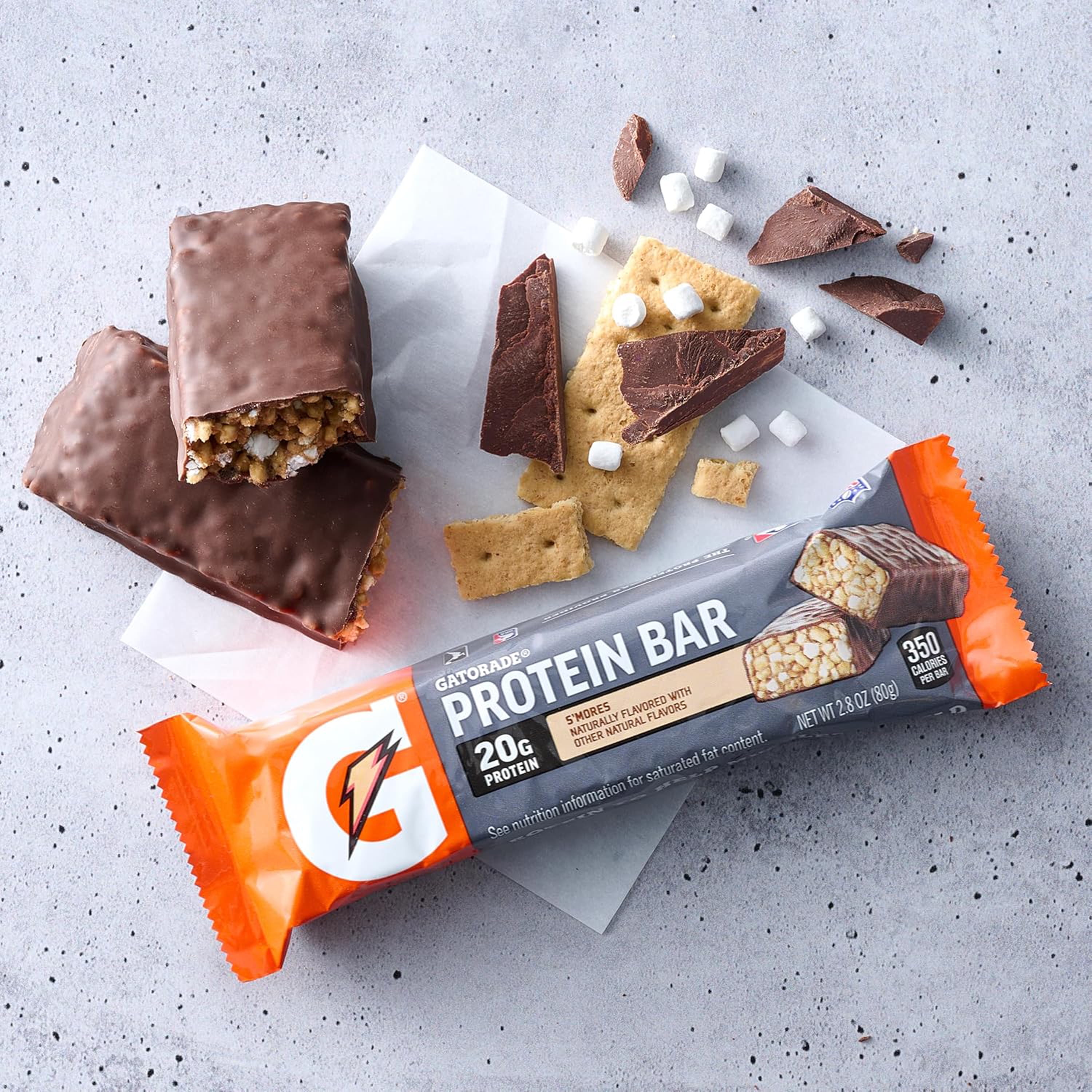 Gatorade Protein Bars S'mores, 2.8 Oz 12ct