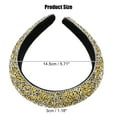 thumbnail image 2 of Unique Bargains Rhinestone Headbands, Crystal Diamond Bling Headbands, Beaded Jeweled Hairband, Yellow Headband, 2 of 7