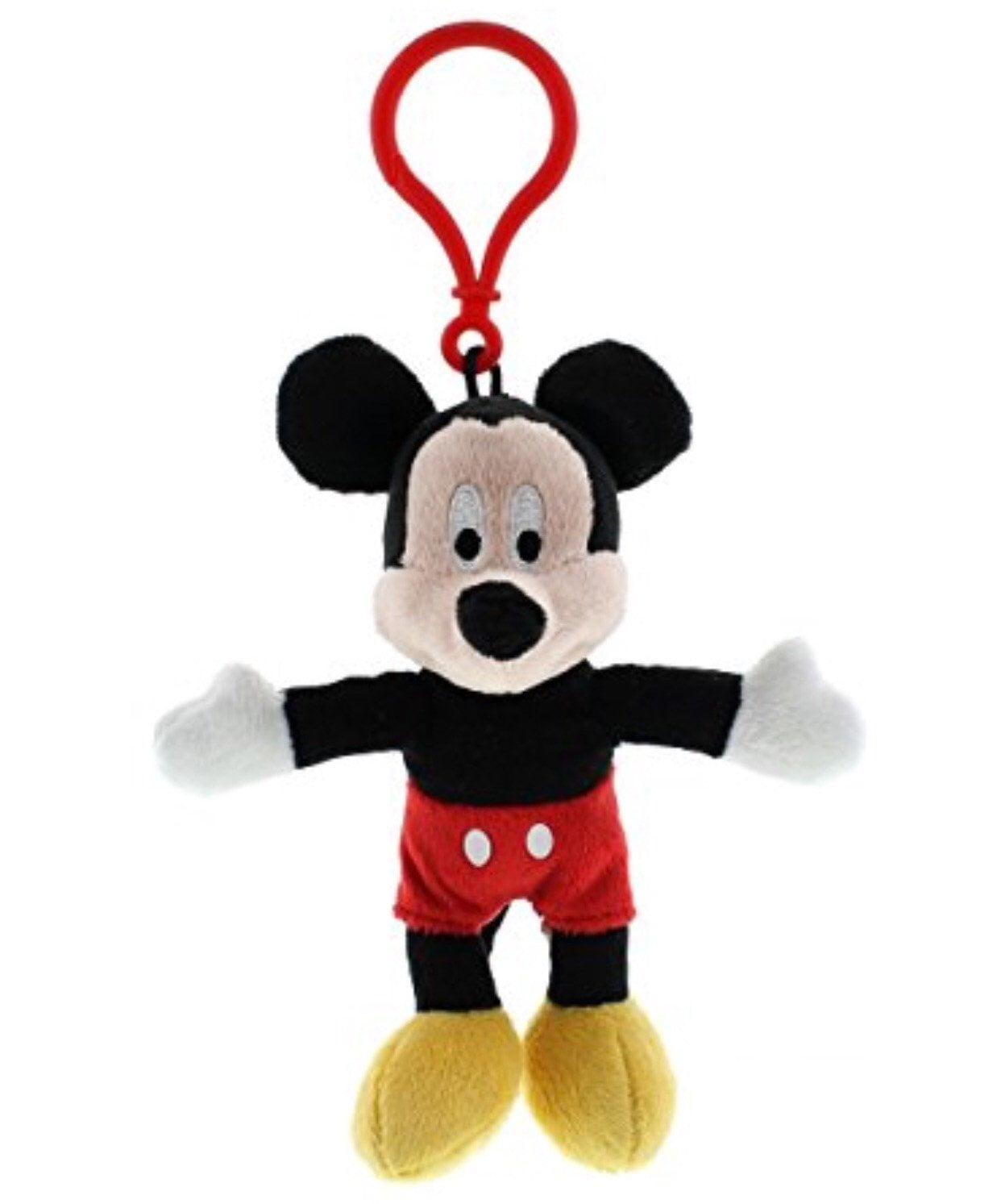 Mickey Mouse Keychain Disney Store Plush Clip NEW w Tags MINT