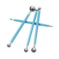 thumbnail image 3 of 4 herramientas de punto de bola de dos extremos para modelado y escultura de muñecas de cerámica. azul, 3 of 9