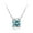 Blue, variant on Moissanite Necklaces for Women, 1 to 2 CT D Color VVS1 Blue/Yellow/Green Diamond Pendant Necklace,925 Sterling Silver Ox Head Necklaces, Jewelry Gifts for Women with Certificate