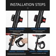 thumbnail image 4 of HUGFEGWE szhdxsy Bike Lock Cable,4 Feet High Security 5 Digit Resettable Combination Coiling Bike Cable Lock,Anti Theft Bicycle Cable Locks with Mounting Bracket,1/2 Inch Diameter(Black) CA919-74084, 4 of 7