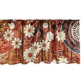 thumbnail image 4 of Ambesonne Floral Art Window Valance, Anime Japanese Flowers, 54" X 12", Pale Vermilion Eggshell, 4 of 5