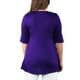 thumbnail image 3 of Women's Plus Size Elbow Sleeve Tunic, 3 of 4