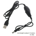 thumbnail image 7 of 5V USB to 5.5x2.1mm 9V 12V Power Supply ON OFF Switch Cable for Fan LED Lamp, 7 of 7