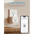 thumbnail image 3 of Enchufe eléctrico Meross Matter Smart Plug Mini, paquete de 2 unidades, Wi-Fi, 3 of 9