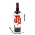 thumbnail image 3 of Tainini Christmas Sweater Wine Bottle Covers, Wine Bottle Clothes Wine Bottle Dress, Wine Bottle Bags For Xmas Party Decorations, 3 of 6