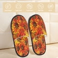 thumbnail image 2 of Balery Sunflower4 Pantuflas de Casa de Felpa Silenciosas con Diseño Estampado, Zapatillas Cómodas Antideslizantes de Algodón para Interior-Large, 2 of 8