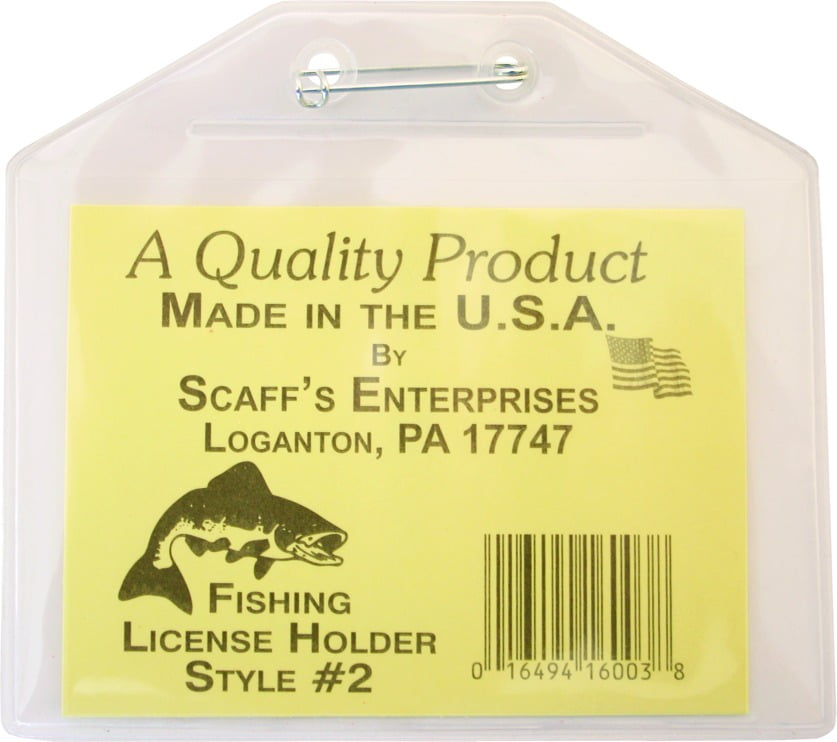 Scaff's Enterprises Fishing License Holder, Large