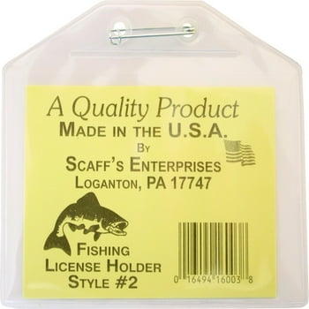 Scaff's Enterprises Fishing License Holder, Large