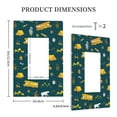 thumbnail image 3 of KLL Camping Pattern Electrical Outlet Covers, 3" x 5" 1 Pack Electric Receptacle Plug Covers for Decorator Receptacle Outlet & Switch-Style U, 3 of 6