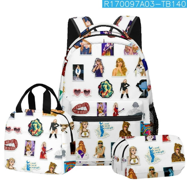 Music Lovers Backpack, Large Capacity School Bag Boy And Girl School Bag Three Piece SetSinKeeU