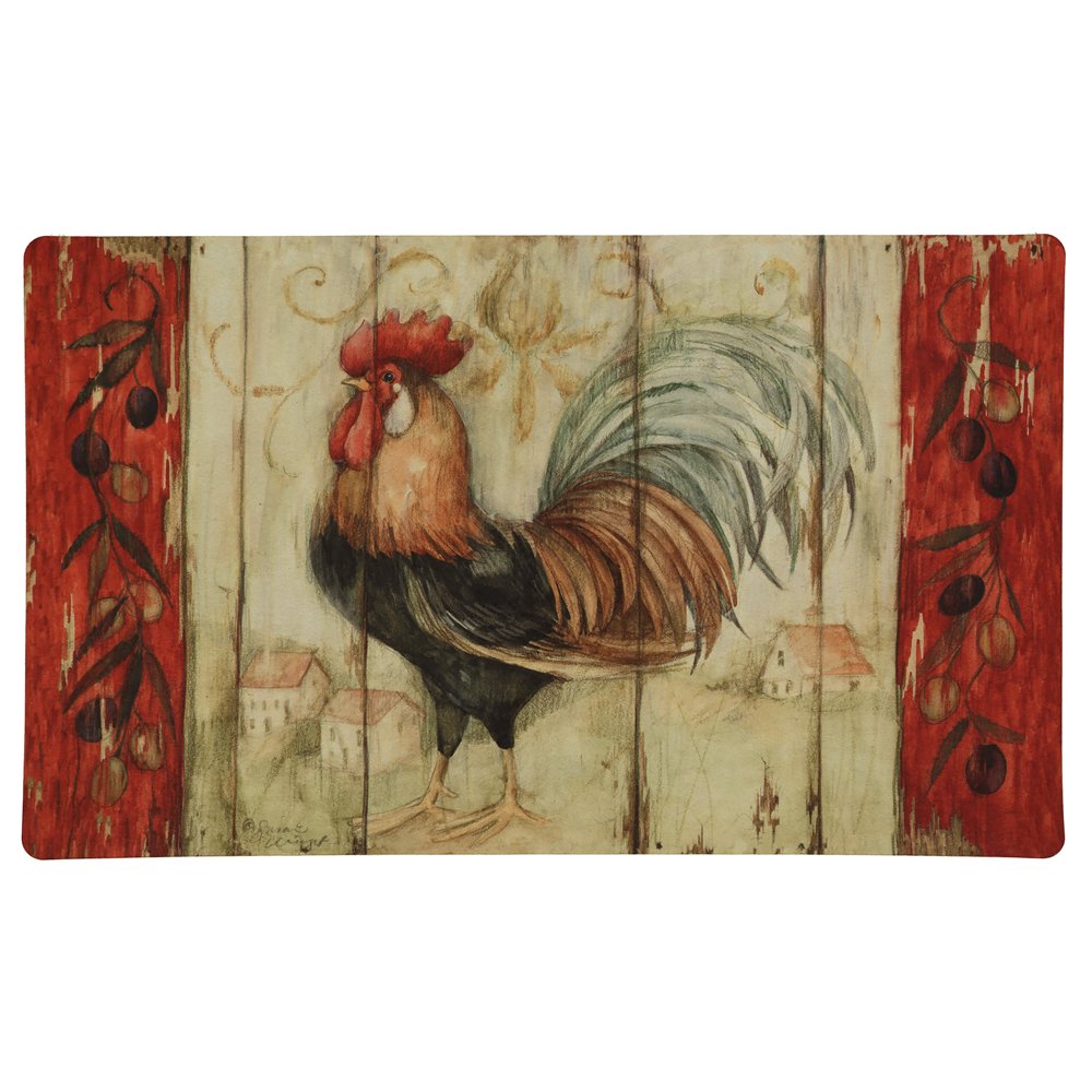 Mohawk Home Rustic Rooster Comfort Kitchen Mat, 18" x 30"