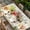 Off White, variant on Mushrooms Table Cloths for 6 Foot Rectangle Tables, Spring Floral Farmhouse Botanical Watercolor Patio Waterproof Elastic Fitted Tablecloths, Washable Rectangular Table Cover for Camping