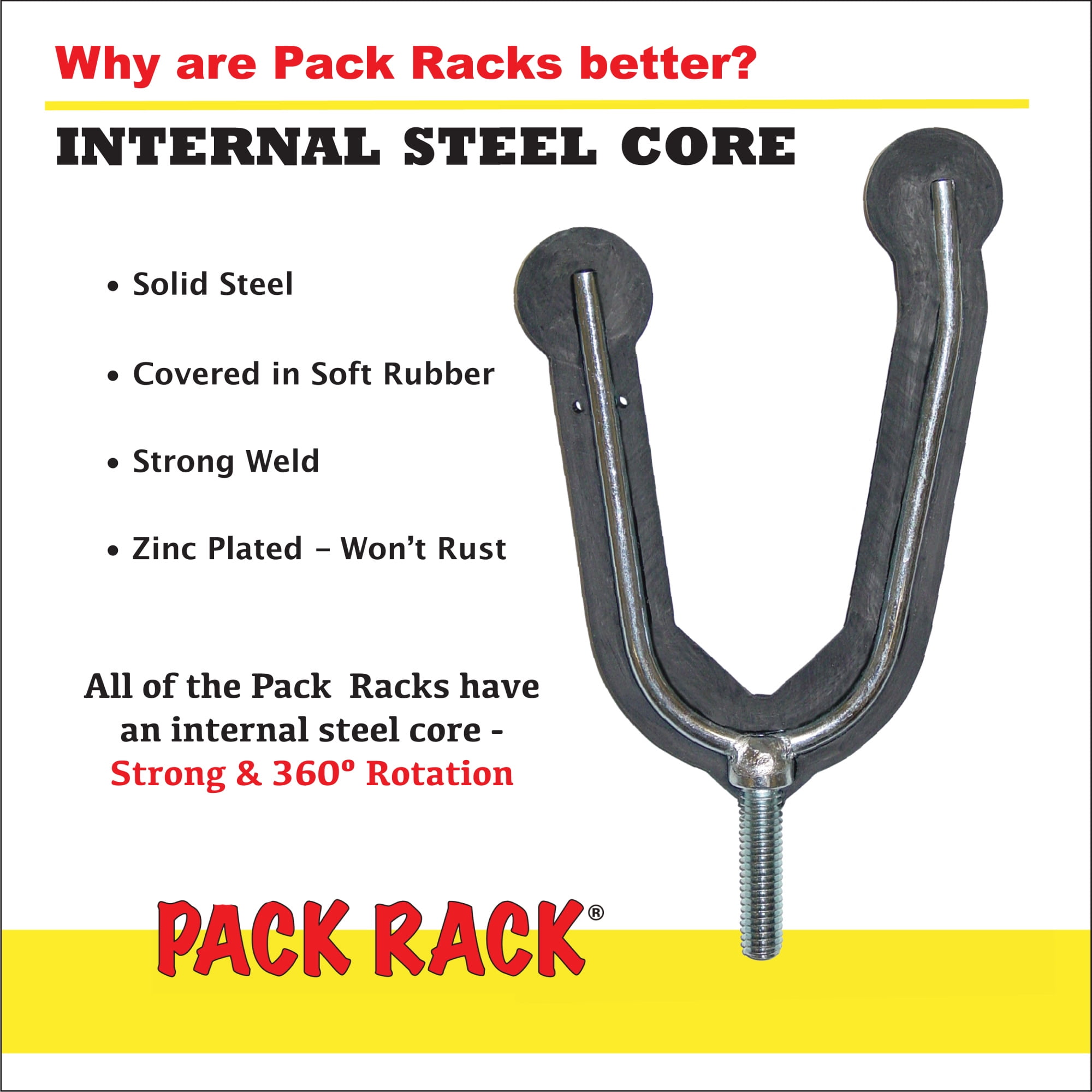 All Rite Products Single Pack Rack Gun/Bow Holder Single Gun or Bow Black