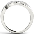 thumbnail image 3 of 1/6ct TW Diamond 10K White Gold Interlocking Loops Fashion ring, 3 of 5