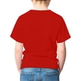 thumbnail image 4 of Hiijoy Red T-Shirt for Girl Back To School Cute Graphic Short Sleeve Crewneck Tees, Sizes 3-14, 4 of 4