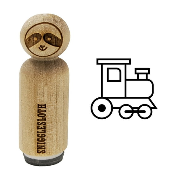 Cute Train Rubber Stamp for Scrapbooking Crafting Stamping - Mini 1/2 Inch