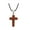 B, variant on Necklaces & Pendants Natural Stone Cross Necklace Pendant Color Pattern Rough Stone Crystal Necklace