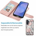 thumbnail image 6 of Wallet Case for Samsung Galaxy S25 FE 5G 2025 Wallet Case ,[9 Card Slots] Luxury PU Leather Credit Holder Carrying Folio Flip [Detachable] Kickstand Magnetic Phone Cover & Lanyard [Marble], 6 of 6