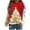 Gold, variant on Turilly Christmas Tree Printed Sweatshirts for Women Loose Fit Round Neck Sweatshirt