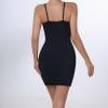 thumbnail image 3 of OGLCCG Women's Corset Waist Trainer Mini Dress Sleeveless V-Neck Stretchy Bodycon Dress Solid Color Seamless Shapewear, 3 of 6