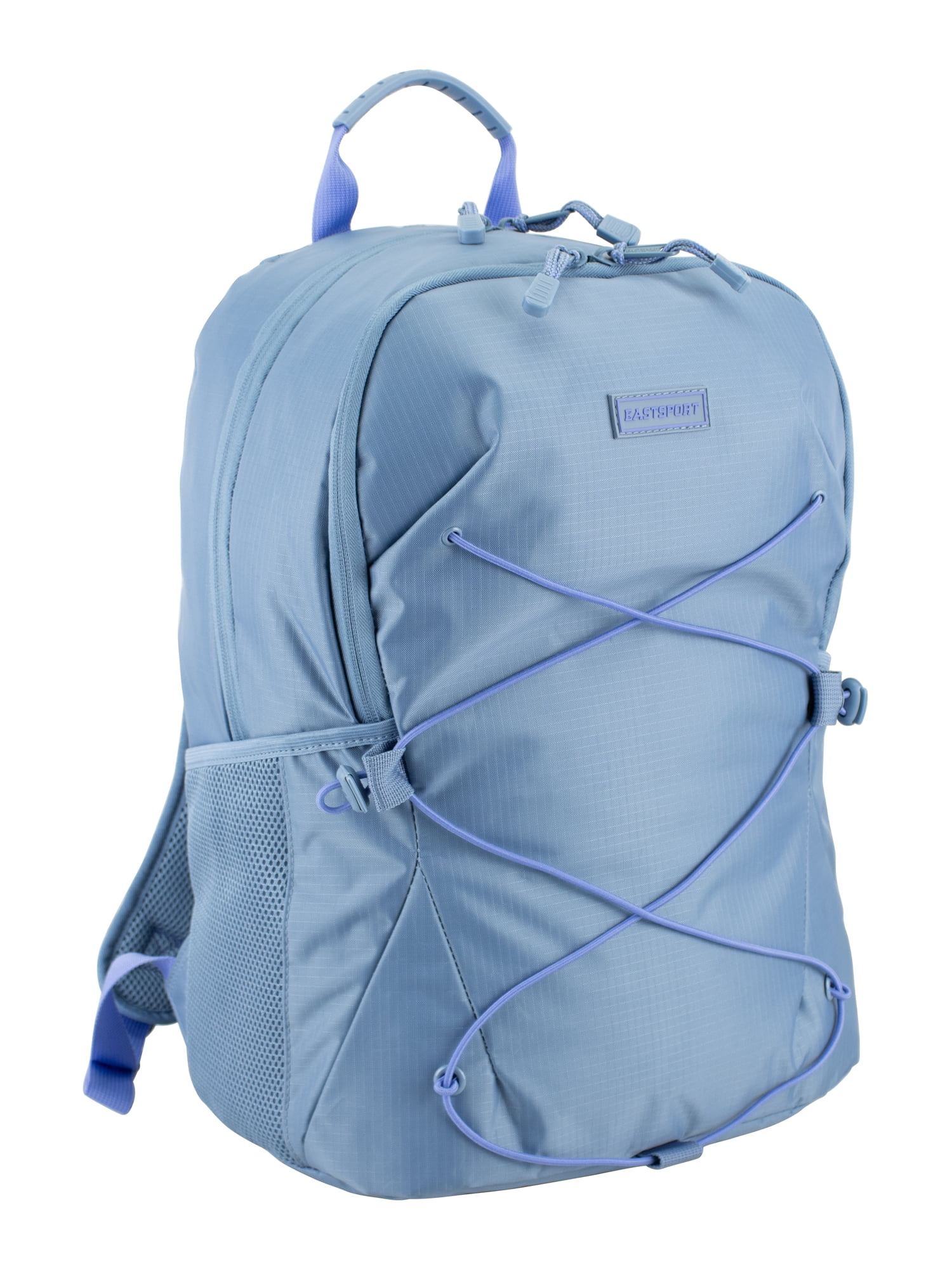 Eastsport Unisex Ascend Athleisure 18.5" Bungee Backpack, Blue Shadow