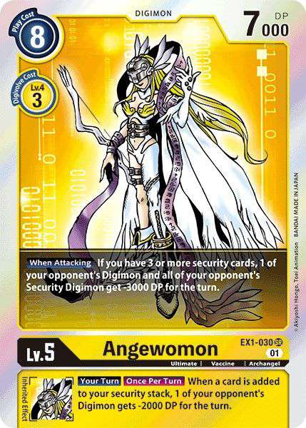 Digimon Classic Collection Super Rare Angewomon EX1-030