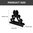 thumbnail image 2 of OUNONA Compact Black Dumbbell Rack Plastic Holder for Home Gym Fitness Equipment Storage and Organization, 2 of 6