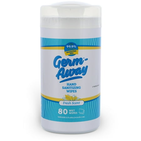 Germ-Away Hand & Face Sanitzing Wipes in Fresh Scent 80ct, 1pk