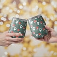 thumbnail image 2 of Christmas 12oz Stainless Steel Insulated Wine Tumbler with Lid and Straw – Double Wall Vacuum Mug for Hot & Cold Drinks, 304 Steel Interior, Sweat-Free Design, 2 of 5
