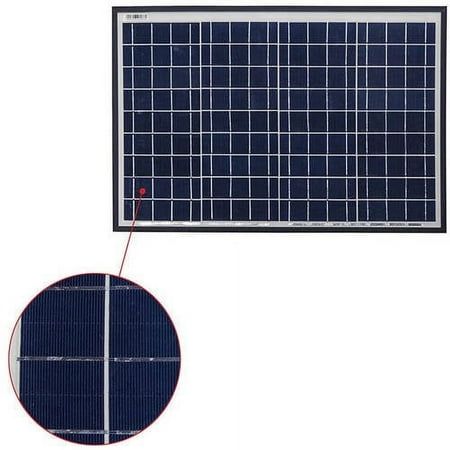 ALEKO PP40W12V ETL Polycrystalline Modules Solar Panel, 40W 12V