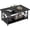 Black, variant on MOOSENG Coffee Table with Storage Shelf, 2-Tier Industrial Living Room Table Round Corners , Rectangular Coffee Table with Metal Frame, Rustic Cocktail Table for Living Room
