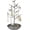 B-Metal silver, variant on Jewelry Display Necklace Earring Organizer Holder Metal Birds Tree Stand with Tray Antique Bracelet Rings Rack Tower Decoration for Women Girl