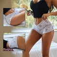thumbnail image 4 of Bragas de encaje Floral para mujer, ropa interior Sexy de cintura baja, suave, cómoda, piezas, 3 S-XL, 4 of 4