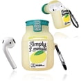 thumbnail image 1 of Estuches para Airpods 1 y 2, suaves, lindos, únicos, divertidos, modernos, duraderos, con funda protectora, bolsa de almacenamiento portátil, llavero para niñas, adolescentes y niños, 1 of 5