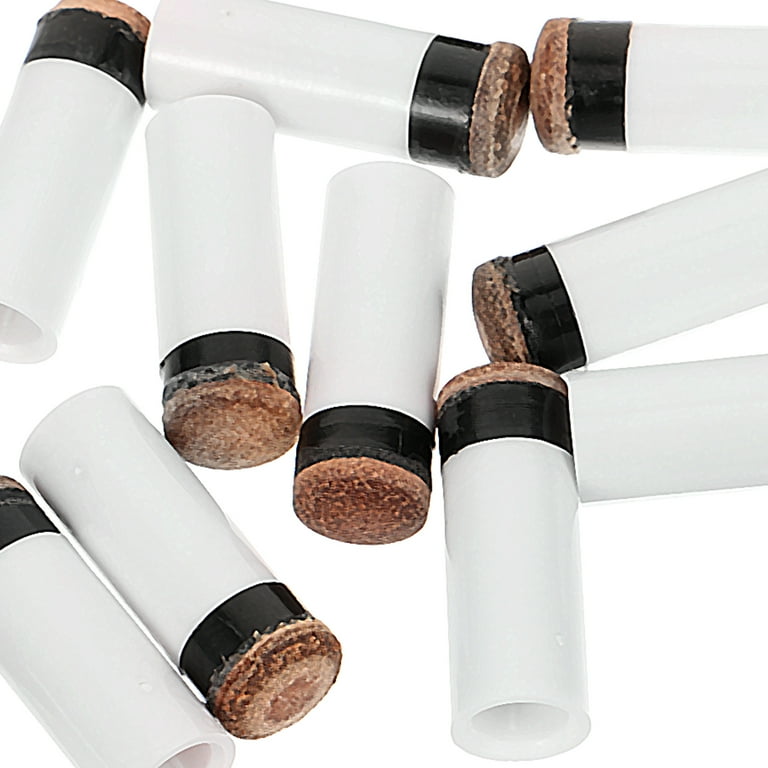 WHAMVOX 15Pcs Replaceable Pool Cue Tips Small Billiard Tips