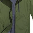 thumbnail image 4 of Men Thin Jacket Casual Sports Windbreaker Hooded Solid Color Coat, 4 of 4