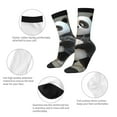 thumbnail image 3 of Cauagu Cartoon Pandas Basketball Print Crew Socks for Women and Men,Adult Athletic Running Socks 1-Pair Sports Socks Work Gear Socks with Moisture Wicking, 3 of 6