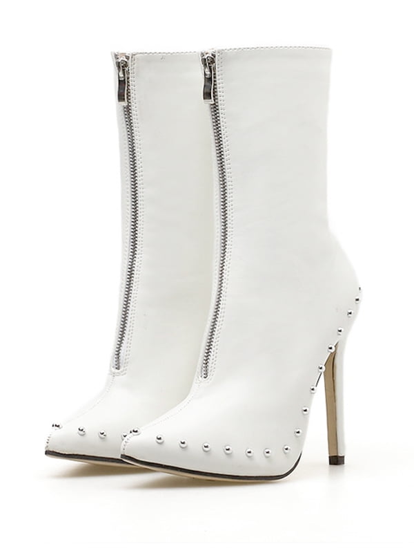 heels with zipper in front
