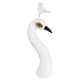 thumbnail image 4 of Cabeza de maniquí de pavo real con arreglo floral, figura de escritorio, decoración del hogar Blanco, 4 of 9
