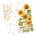 thumbnail image 4 of Pegatina de pared de girasol conjunto de papel tapiz decorativo decoración del hogar Fondo de sofá de PVC murales de pared floral calcomanía, 4 of 9