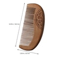 thumbnail image 3 of Wood Comb Fine Tooth Comb Chinese Style Comb Detangling Comb Styling Comb for Women, 3 of 3