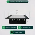 thumbnail image 3 of FEBTECH Smokeless Fire Ring Liner - Square Carbon Steel 32 inch OD & 24 Inch ID Square Fire Pit Insert with Heat Resistant Coating, 3 of 10